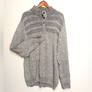 NWOT Buckle JB Hall Men's QuarterButtonSweater